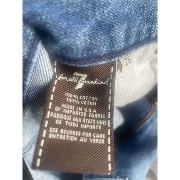 7 for all mankind - Medium Wash Cutoff Shorts - Size 28 - Picture 7 of 7